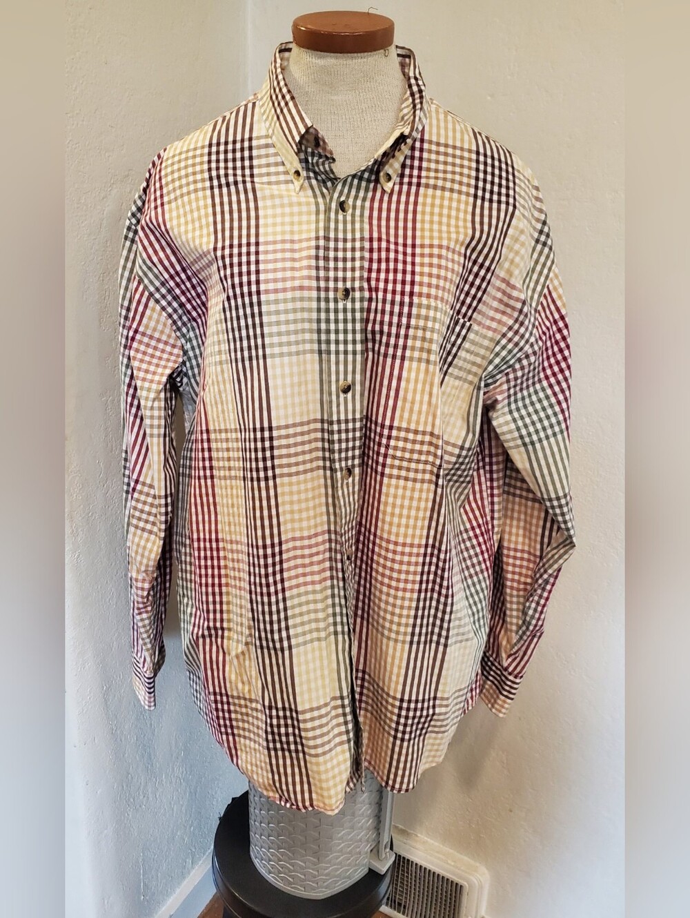 Men's Pendleton Button Shirt Size L Long Sleeve